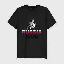 Мужская slim-футболка Russia judo