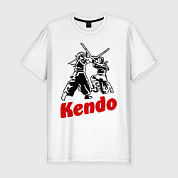 Футболка slim-fit Kendo fencing, цвет: белый