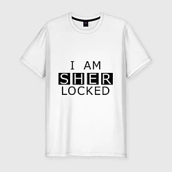 Мужская slim-футболка I am Sherlocked