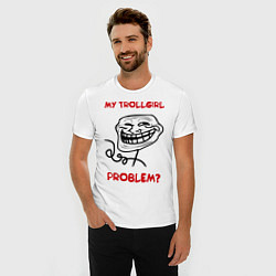 Футболка slim-fit Trollcouple (мужская), цвет: белый — фото 2