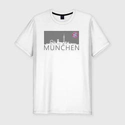 Мужская slim-футболка Bayern Munchen - Munchen City grey 2022
