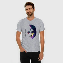 Футболка slim-fit John Lennon: Techno, цвет: меланж — фото 2