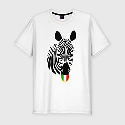 Мужская slim-футболка Juventus Zebra