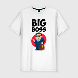 Мужская slim-футболка Big Boss / Начальник