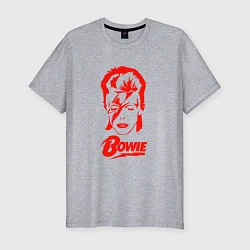 Мужская slim-футболка Дэвид Боуи