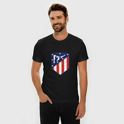 Футболка slim-fit Atletico Madrid, цвет: черный — фото 2