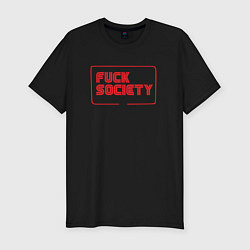 Мужская slim-футболка F Society