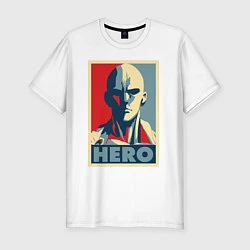 Мужская slim-футболка Saitama Hero