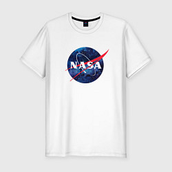 Футболка slim-fit NASA: Cosmic Logo, цвет: белый