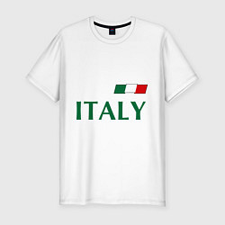 Футболка slim-fit Сборная Италии: 1 номер, цвет: белый