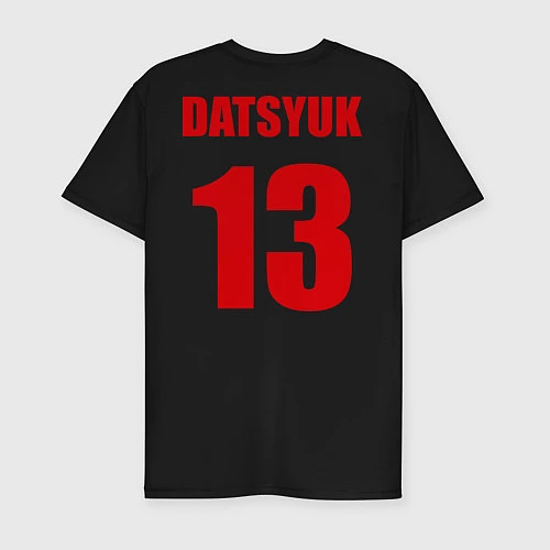 Мужская slim-футболка Detroit Red Wings: Pavel Datsyuk / Черный – фото 2