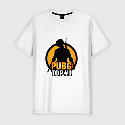 Мужская slim-футболка PUBG Top 1