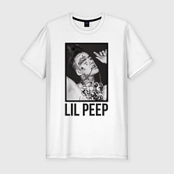 Футболка slim-fit Lil Peep: Black Style, цвет: белый