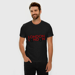 Футболка slim-fit Автобус LONDON, цвет: черный — фото 2