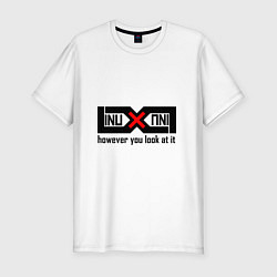 Мужская slim-футболка Linux как ни крути