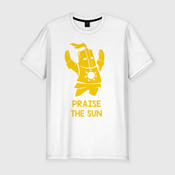 Футболка slim-fit Praise the Sun, цвет: белый