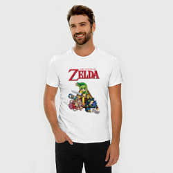 Футболка slim-fit Zelda: Tri force heroes, цвет: белый — фото 2