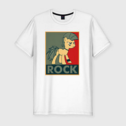 Футболка slim-fit Rock Pony, цвет: белый