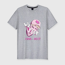 Мужская slim-футболка Lil Peep: 1996-2017