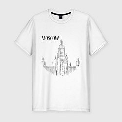 Мужская slim-футболка Moscow MSU