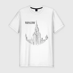 Мужская slim-футболка Moscow MSU