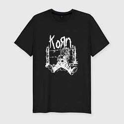 Мужская slim-футболка Korn