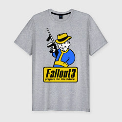 Мужская slim-футболка Fallout 3 Man