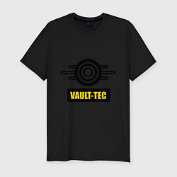 Футболка slim-fit Vault-tec, цвет: черный