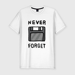 Мужская slim-футболка Never Forget