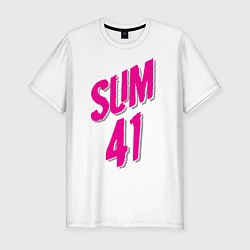 Мужская slim-футболка Sum 41: Pink style