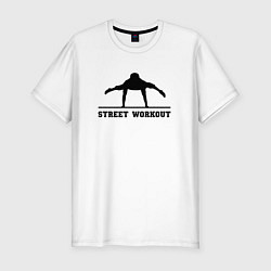 Футболка slim-fit Street workout v, цвет: белый