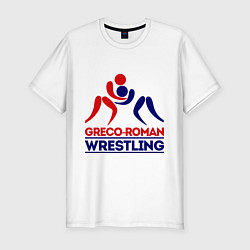 Мужская slim-футболка Greco-roman wrestling