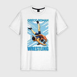 Мужская slim-футболка Greco-roman wrestling