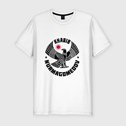 Мужская slim-футболка Khabib: Dagestan Eagle