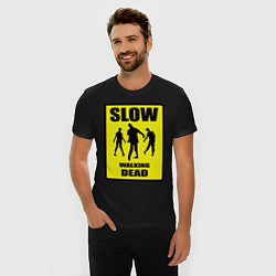 Футболка slim-fit Slow walking dead, цвет: черный — фото 2