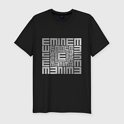 Мужская slim-футболка Emineminem silver