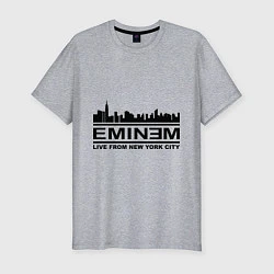 Мужская slim-футболка Eminem: Live from NY