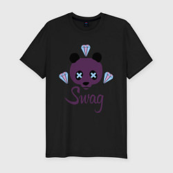 Футболка slim-fit SWAG Panda, цвет: черный