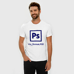 Футболка slim-fit Photoshop, цвет: белый — фото 2