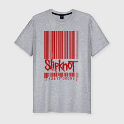 Мужская slim-футболка Slipknot: barcode