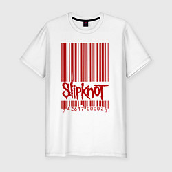 Мужская slim-футболка Slipknot: barcode