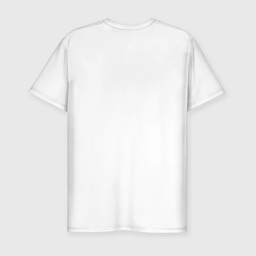 Мужская slim-футболка Дима всегда прав / Белый – фото 2