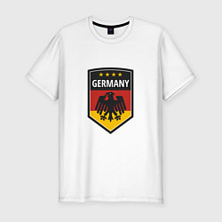 Футболка slim-fit Germany Eagle, цвет: белый