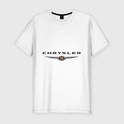 Мужская slim-футболка Chrysler logo
