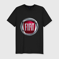 Футболка slim-fit FIAT logo, цвет: черный