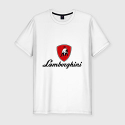 Футболка slim-fit Logo lamborghini, цвет: белый
