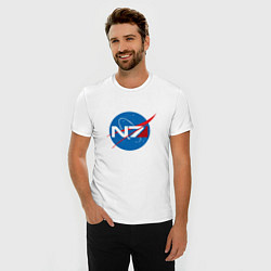 Футболка slim-fit NASA N7, цвет: белый — фото 2