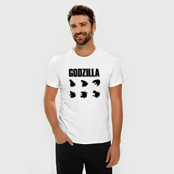 Футболка slim-fit Godzilla Mood, цвет: белый — фото 2