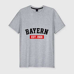 Футболка slim-fit FC Bayern Est. 1900, цвет: меланж