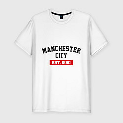 Мужская slim-футболка FC Manchester City Est. 1880
